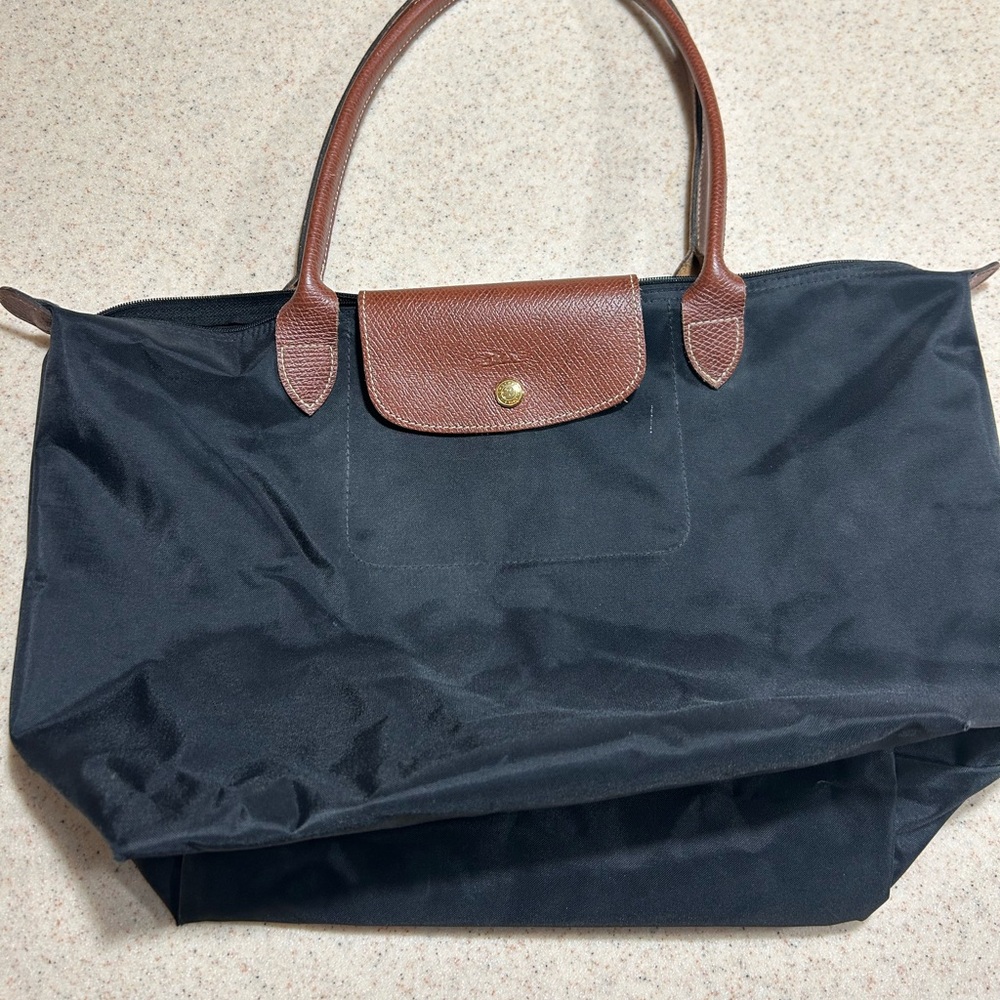 Large longchamp le pliage black
